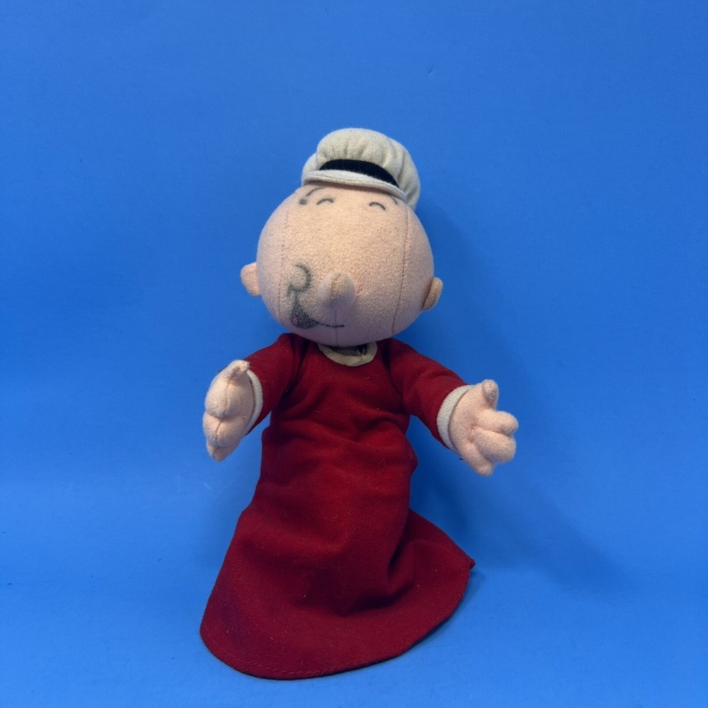 Vintage Popeye Stuffins 1999 Plush Stuffed Toy Doll in Red Outfit & White Hat 8" - Picture 9 of 16